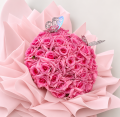 pink glitter roses - BLOSSOMY