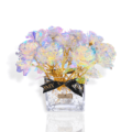 galaxy roses in vase - BLOSSOMY