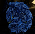 blue glitter roses - BLOSSOMY