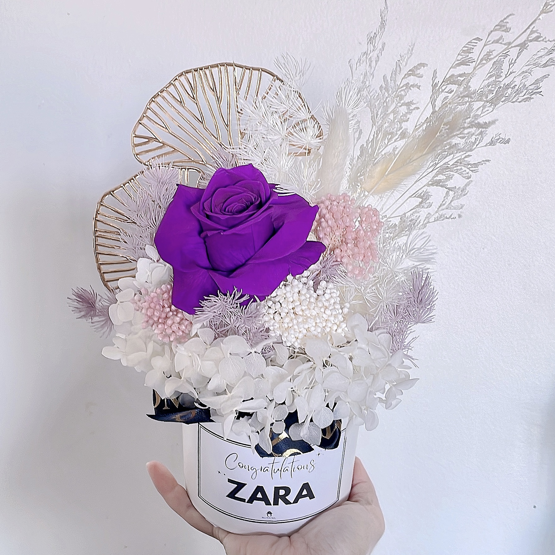 Dried Floral In Vase BLOSSOMY