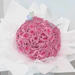 Glitter Faux Rose Bouquet